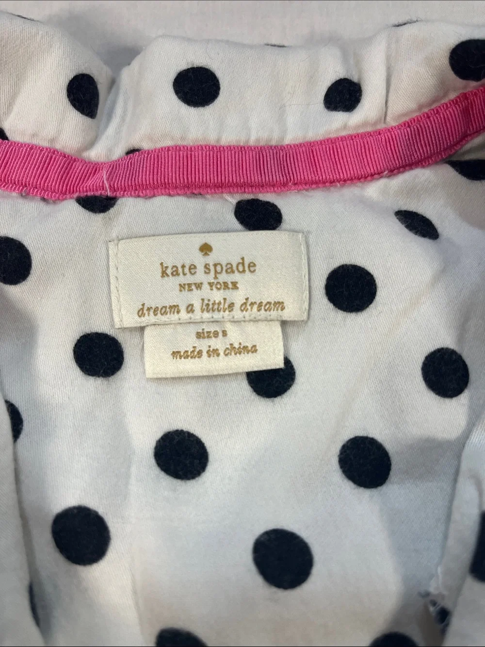 Kate Spade New York Scattered Dot Shorty PJ Set Size Small